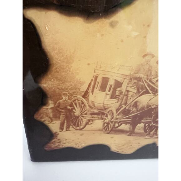 Vintage Photo Of The Old West Stagecoach Horse & Carriage Wild West 5x7 - Picture 3 of 7